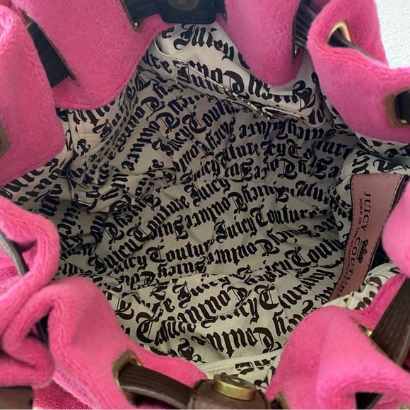Vintage Juicy Couture Pink Velour Bag - Picture 11 of 16